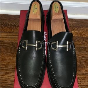 Salvatorre Ferragamo Cancun Nero Calf - size 11